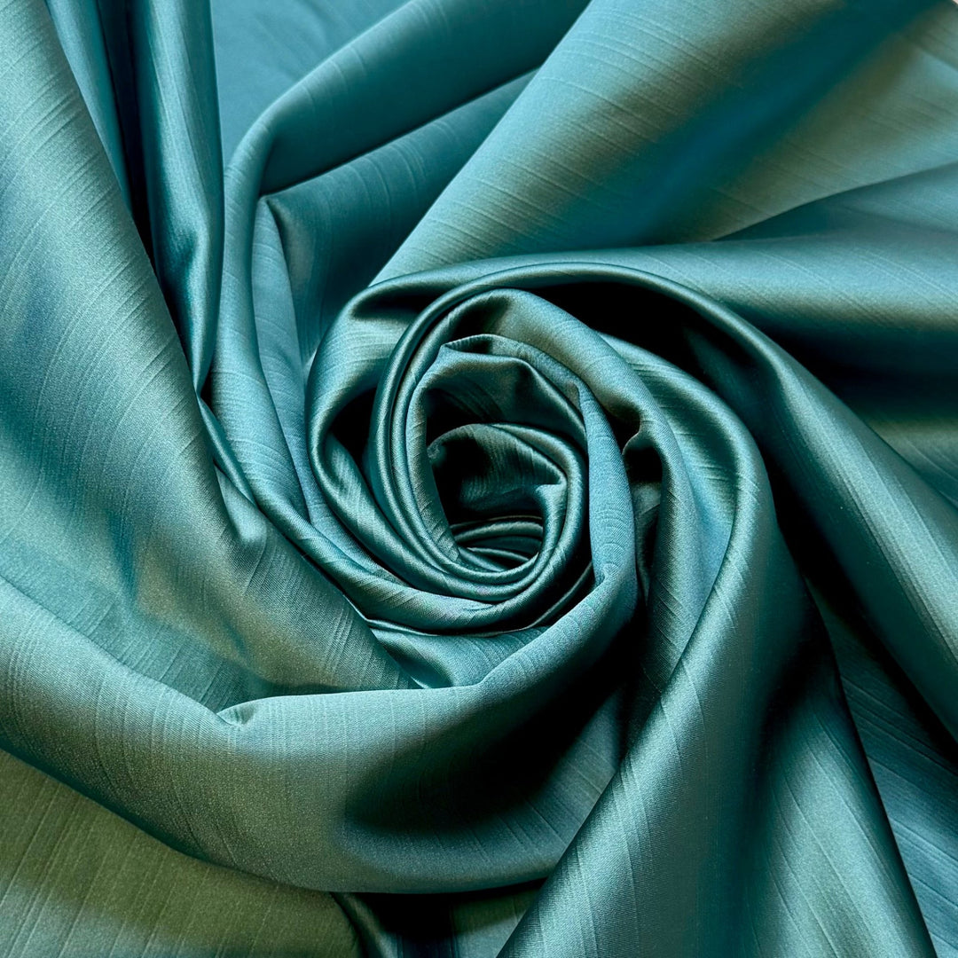 Ice Sculpture Centrepiece - Satin Polyester Blend Woven - Blue - 2.4M Bundle - True Deadstock fabric Fabric by private - Sustainable Textile | FABCYCLE