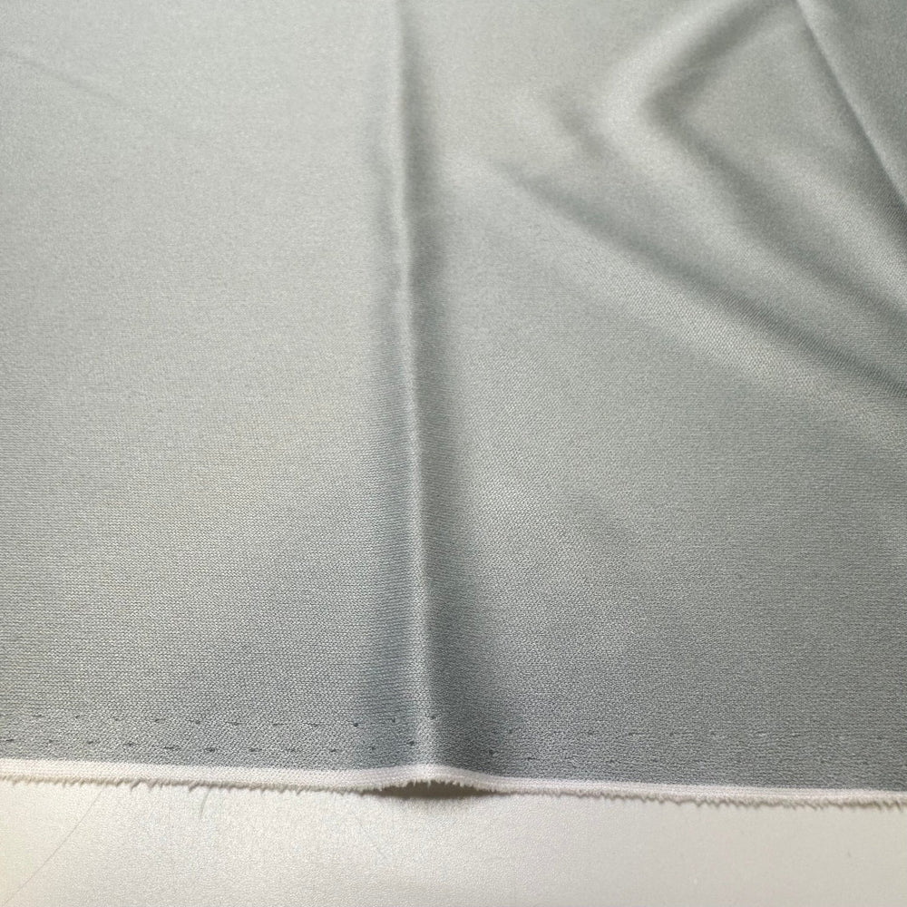 Ice Skating - Chitosante Poly Knit - Light Blue/Grey - 1.55M Bundle - True Deadstock fabric Fabric by private - Sustainable Textile | FABCYCLE