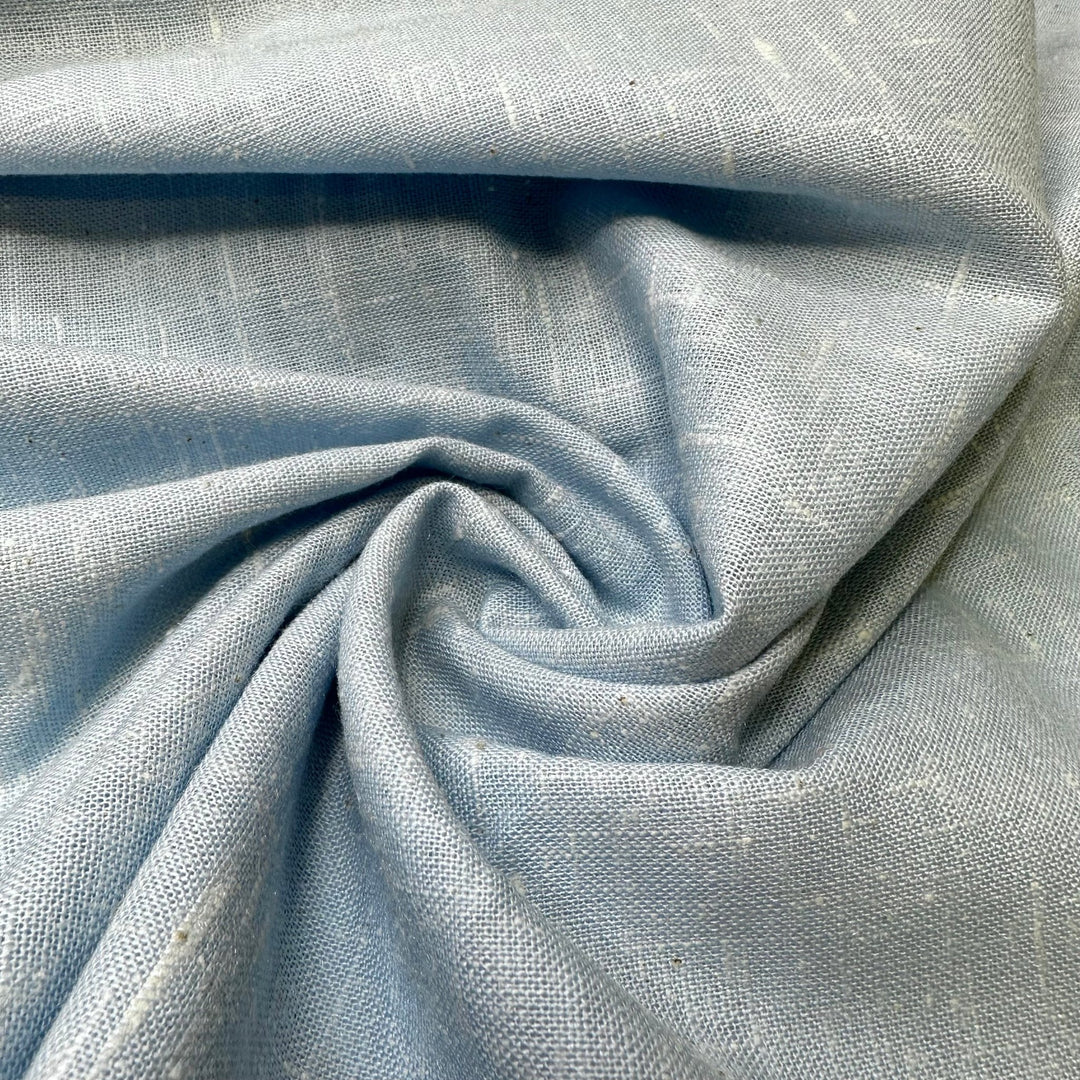 Ice Skating - Poly/Cotton Woven - Light Blue - 1.15M Bundle - True Deadstock fabric Fabric by private - Sustainable Textile | FABCYCLE