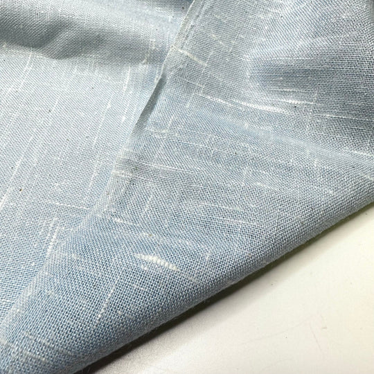 Ice Skating - Poly/Cotton Woven - Light Blue - 1.15M Bundle - True Deadstock fabric Fabric by private - Sustainable Textile | FABCYCLE
