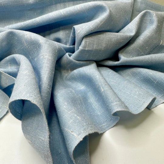 Ice Skating - Poly/Cotton Woven - Light Blue - 1.15M Bundle - True Deadstock fabric Fabric by private - Sustainable Textile | FABCYCLE