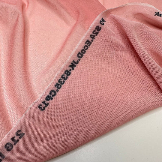Illusion Neckline Dresses - Mesh Poly/Spandex Knit - Light Pink - 2.5M Bundle - True Deadstock fabric Fabric by private - Sustainable Textile | FABCYCLE