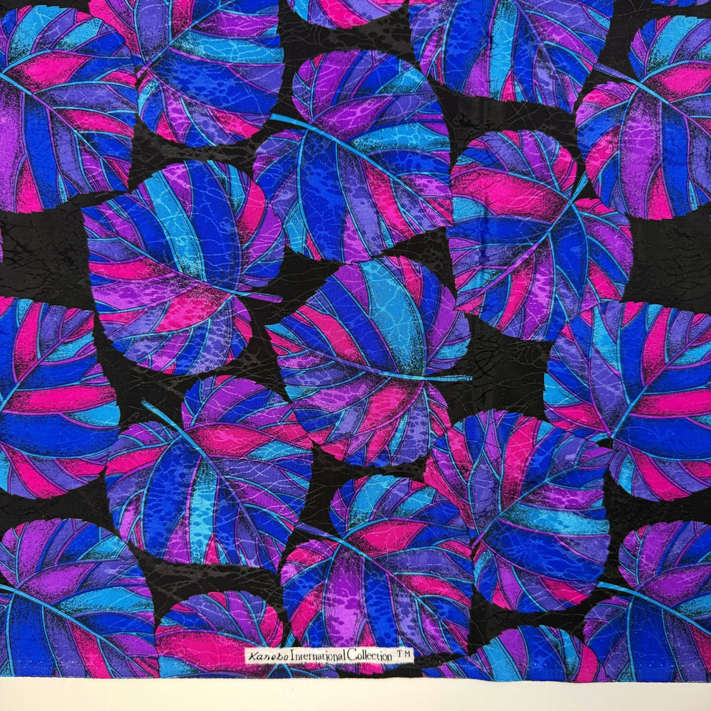 I'm Not Old, I'm Classic - Polyester Blend Woven - Blue/Pink Floral - 2.2M Bundle - True Deadstock fabric Fabric by private - Sustainable Textile | FABCYCLE