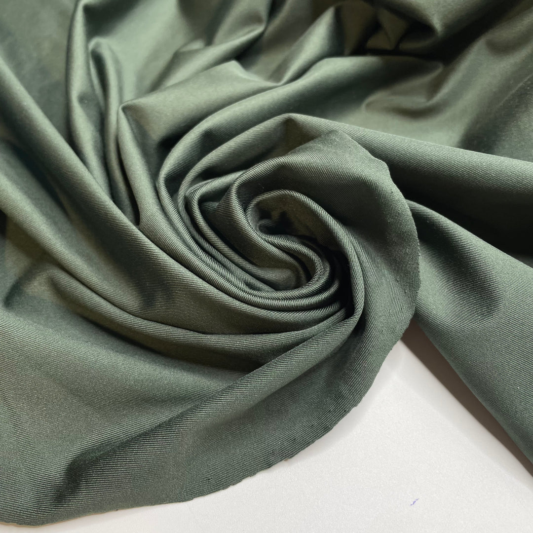 Cold Pressed - Jersey Poly/Spandex Knit - Dark Green - 1M Bundle - FABCYCLE Deadstock and Sustainble Fabrics and Sewing Supplies