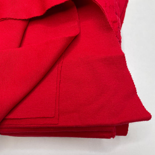 Cotton Knit Pack - Cotton Blend - Cherry Red - 4 Pack - FABCYCLE Deadstock and Sustainble Fabrics and Sewing Supplies