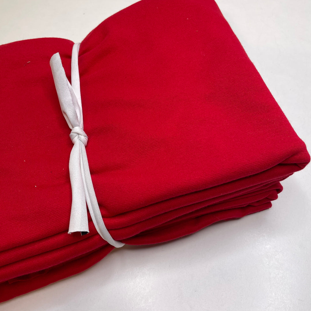 Cotton Knit Pack - Cotton Blend - Cherry Red - 4 Pack - FABCYCLE Deadstock and Sustainble Fabrics and Sewing Supplies