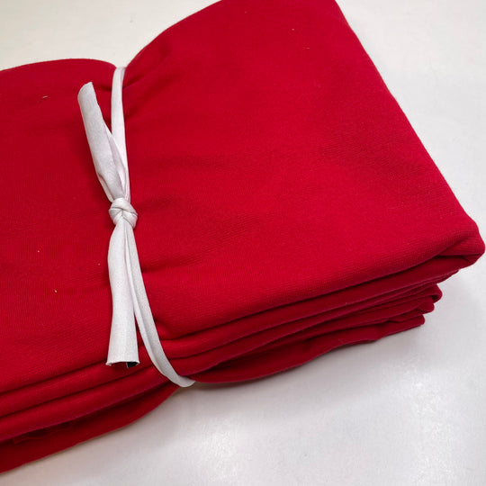 Cotton Knit Pack - Cotton Blend - Cherry Red - 4 Pack - FABCYCLE Deadstock and Sustainble Fabrics and Sewing Supplies