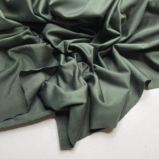 Cold Pressed - Jersey Poly/Spandex Knit - Dark Green - 1M Bundle - FABCYCLE Deadstock and Sustainble Fabrics and Sewing Supplies
