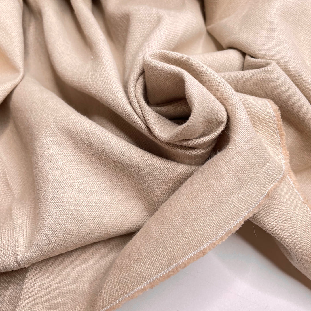 Trim And File - Cotton/Linen Woven - Beige - 3M Bundle - FABCYCLE Deadstock and Sustainble Fabrics and Sewing Supplies