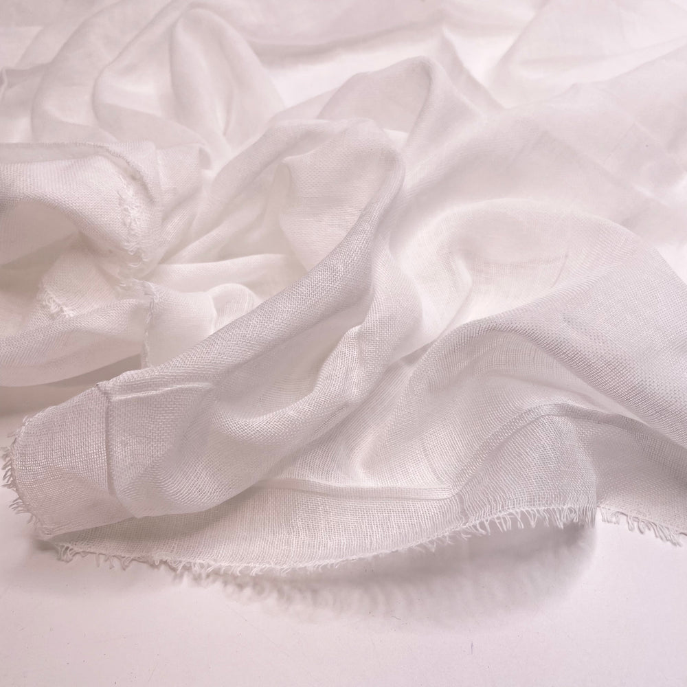 Up Through The Air - Gauze Cotton Woven - White - Bundles - FABCYCLE Deadstock and Sustainble Fabrics and Sewing Supplies