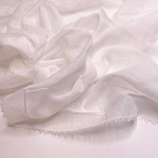 Up Through The Air - Gauze Cotton Woven - White - Bundles - FABCYCLE Deadstock and Sustainble Fabrics and Sewing Supplies