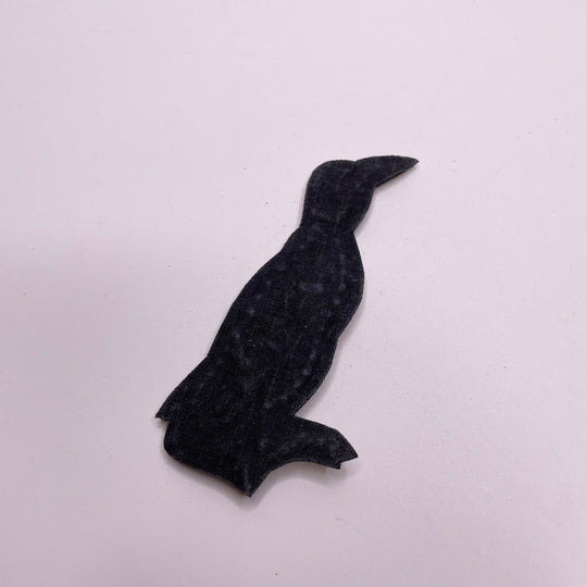 Penguin Applique - Gold/Black - Individual - FABCYCLE Deadstock and Sustainble Fabrics and Sewing Supplies
