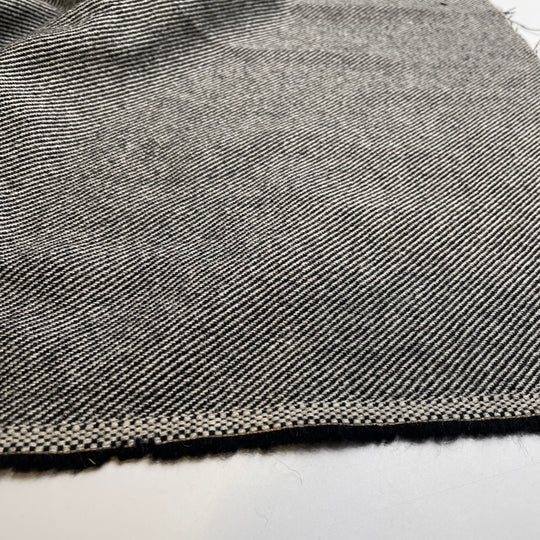 Dad Bingo - Wool Woven - Black/White Stripes - 3.3M Bundle - FABCYCLE Deadstock and Sustainble Fabrics and Sewing Supplies
