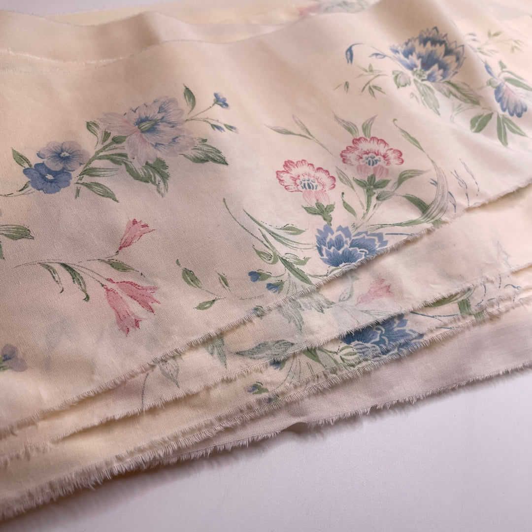 Tiniest Garden - Cotton/Poly Woven - Cream Multi Floral - Jelly Roll 10 Packs - FABCYCLE Deadstock and Sustainble Fabrics and Sewing Supplies