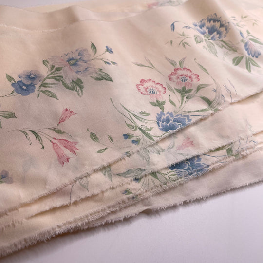 Tiniest Garden - Cotton/Poly Woven - Cream Multi Floral - Jelly Roll 10 Packs - FABCYCLE Deadstock and Sustainble Fabrics and Sewing Supplies