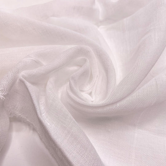 Up Through The Air - Gauze Cotton Woven - White - Bundles - FABCYCLE Deadstock and Sustainble Fabrics and Sewing Supplies