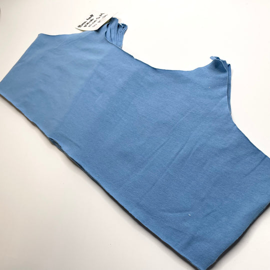 Crop top Kit - Cotton Blend Rib Knit - Cornflower Blue - 10 Pack - FABCYCLE Deadstock and Sustainble Fabrics and Sewing Supplies