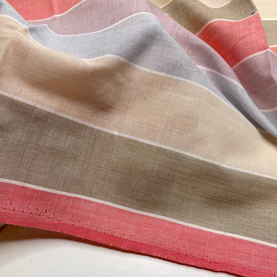 Visible Mending - Cotton/Poly Woven - Multi Stripes - 1.4M Bundle - FABCYCLE Deadstock and Sustainble Fabrics and Sewing Supplies