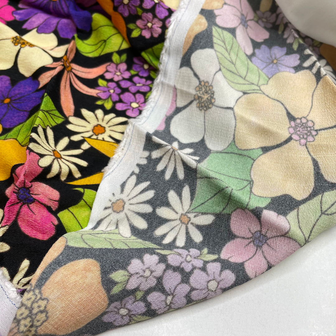 Thriving Again - Rayon Woven - Multi Floral - 1.25M Bundle - FABCYCLE Deadstock and Sustainble Fabrics and Sewing Supplies