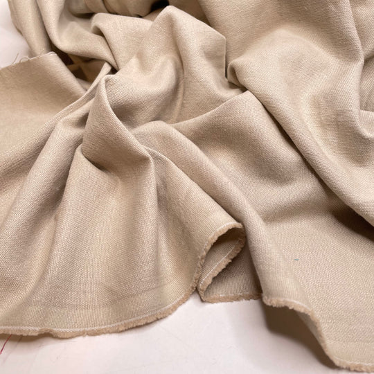 Trim And File - Cotton/Linen Woven - Beige - 3M Bundle - FABCYCLE Deadstock and Sustainble Fabrics and Sewing Supplies