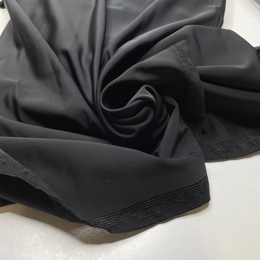 Haiku Readings - Jersey Nylon/Spandex Knit - Black - Bundles - FABCYCLE Deadstock and Sustainble Fabrics and Sewing Supplies