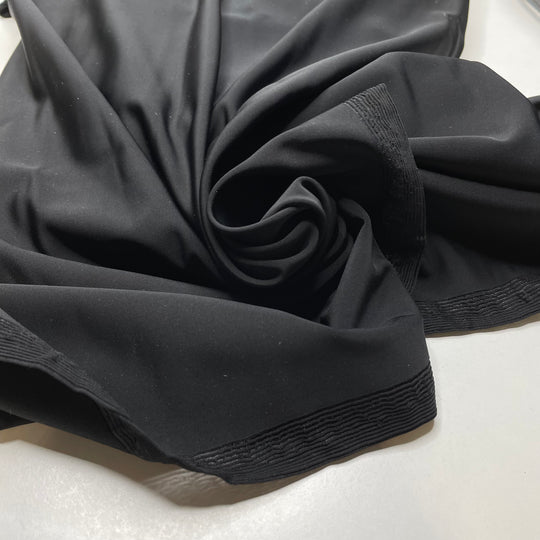 Haiku Readings - Jersey Nylon/Spandex Knit - Black - Bundles - FABCYCLE Deadstock and Sustainble Fabrics and Sewing Supplies