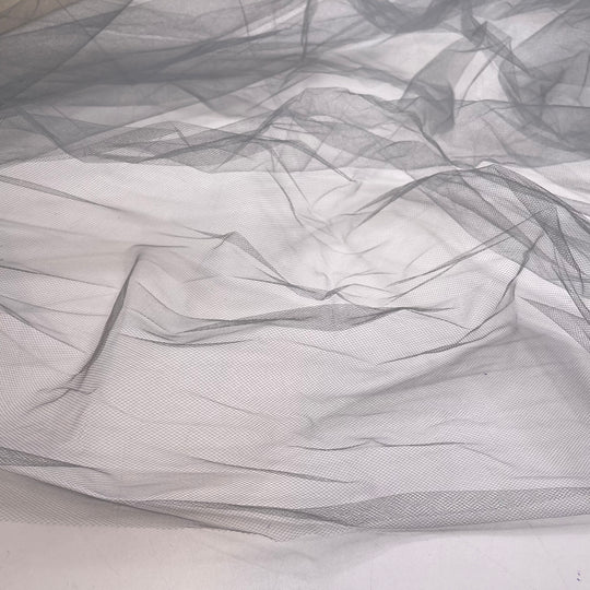 UB - Smokescreen - Tulle Nylon Woven - Grey - 8M Bundle - FABCYCLE Deadstock and Sustainble Fabrics and Sewing Supplies
