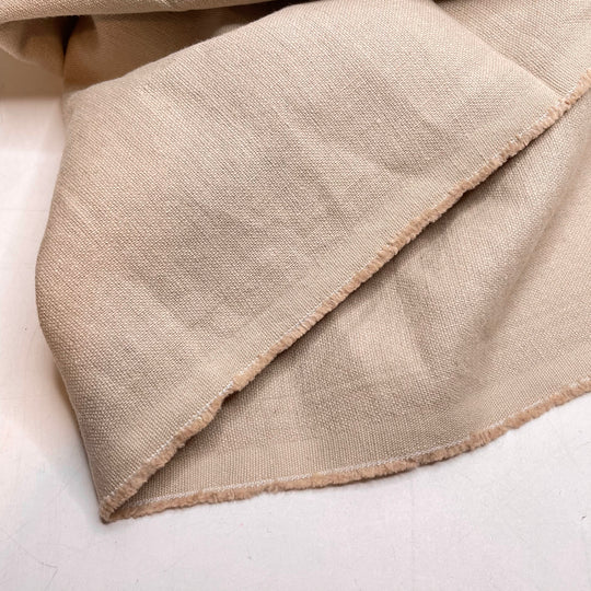 Trim And File - Cotton/Linen Woven - Beige - 3M Bundle - FABCYCLE Deadstock and Sustainble Fabrics and Sewing Supplies