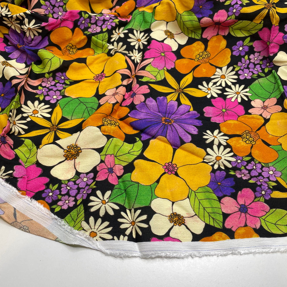 Thriving Again - Rayon Woven - Multi Floral - 1.25M Bundle - FABCYCLE Deadstock and Sustainble Fabrics and Sewing Supplies