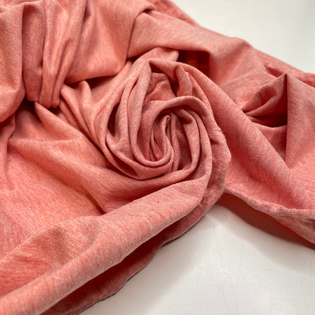 Blossom Bike Ride - Jersey Cotton Blend Knit - Light Pink - Bundles - FABCYCLE Deadstock and Sustainble Fabrics and Sewing Supplies