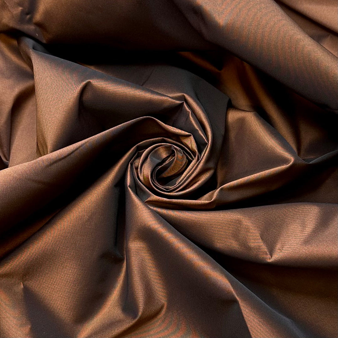 Imagining Our Future Together - Polyester Blend Woven - Brown - 2M Bundle - True Deadstock fabric Fabric by private - Sustainable Textile | FABCYCLE