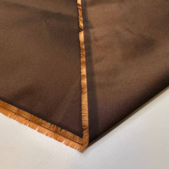 Imagining Our Future Together - Polyester Blend Woven - Brown - 2M Bundle - True Deadstock fabric Fabric by private - Sustainable Textile | FABCYCLE