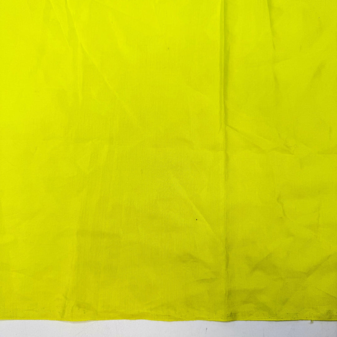 In A Sewing Flow State - Chiffon Cotton Woven - Light Yellow/Green - 1.7M Bundle - True Deadstock fabric Fabric by private - Sustainable Textile | FABCYCLE