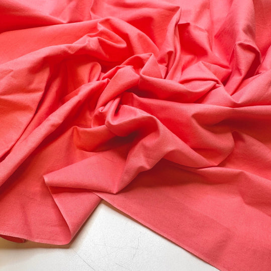 In A Smoothie Mood - Cotton Woven - Pink - 1.55M Bundle - True Deadstock fabric Fabric by private - Sustainable Textile | FABCYCLE