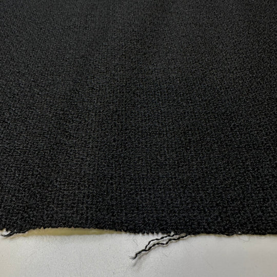 In Case You Forgot - Tweed Wool Woven - Black - 1.15M Bundle - True Deadstock fabric Fabric by private - Sustainable Textile | FABCYCLE
