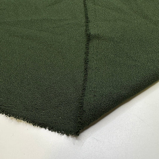 In Good Company - Crepe Poly Woven - Dark Green - 1M Bundle - True Deadstock fabric Fabric by private - Sustainable Textile | FABCYCLE
