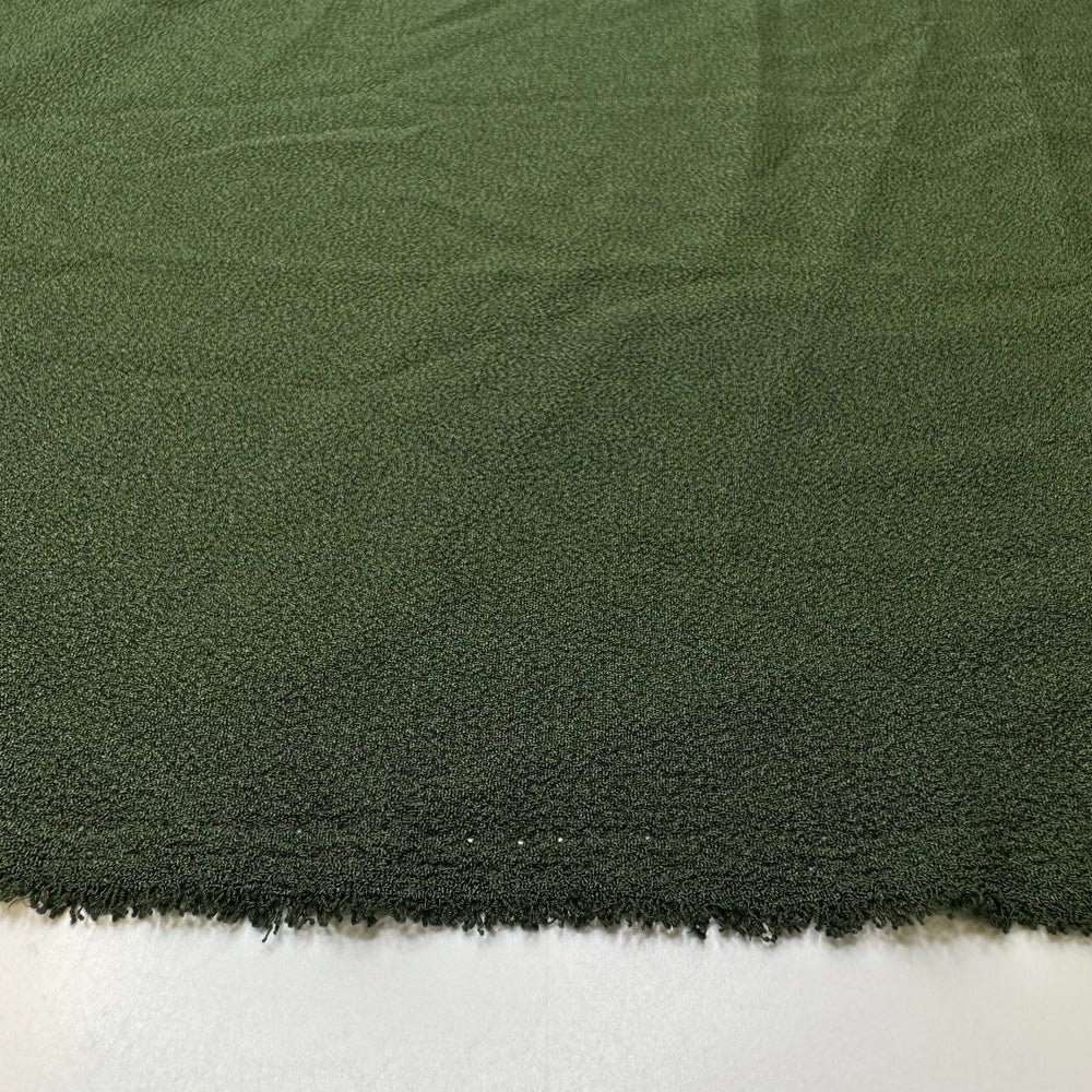 In Good Company - Crepe Poly Woven - Dark Green - 1M Bundle - True Deadstock fabric Fabric by private - Sustainable Textile | FABCYCLE