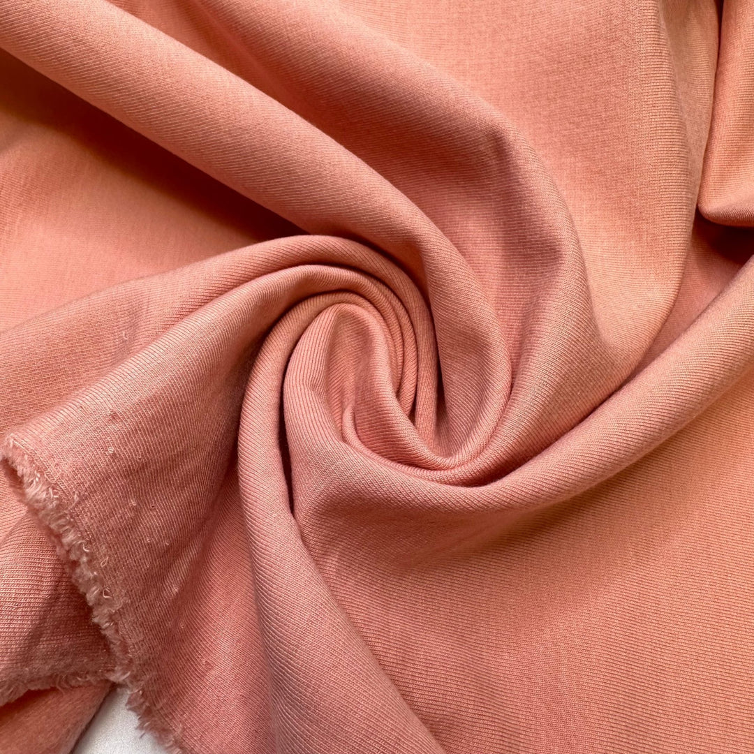 In It For The Long Run - Jersey Fleece Bamboo Blend Knit - Light Pink - 2M Bundle - True Deadstock fabric Fabric by private - Sustainable Textile | FABCYCLE