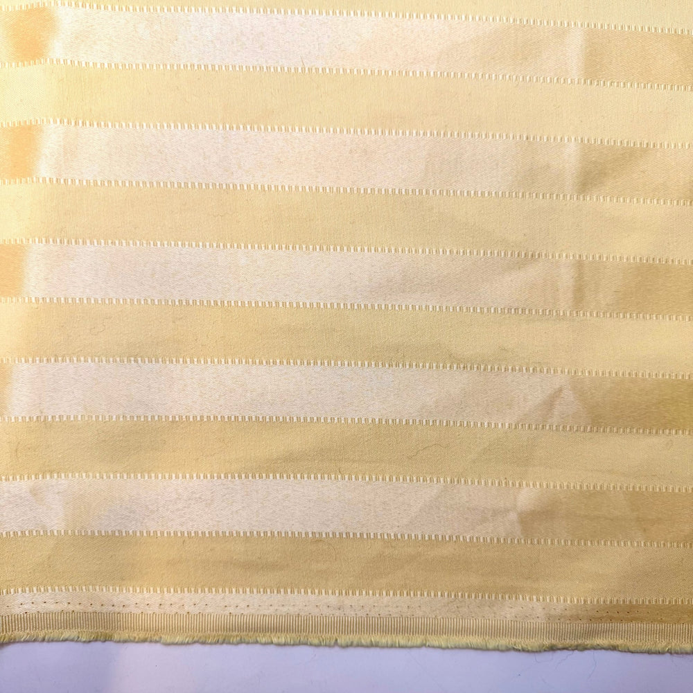 In My Disco Era - Cotton Blend Woven - Yellow Stripes - 2M Bundle - True Deadstock fabric Fabric by private - Sustainable Textile | FABCYCLE