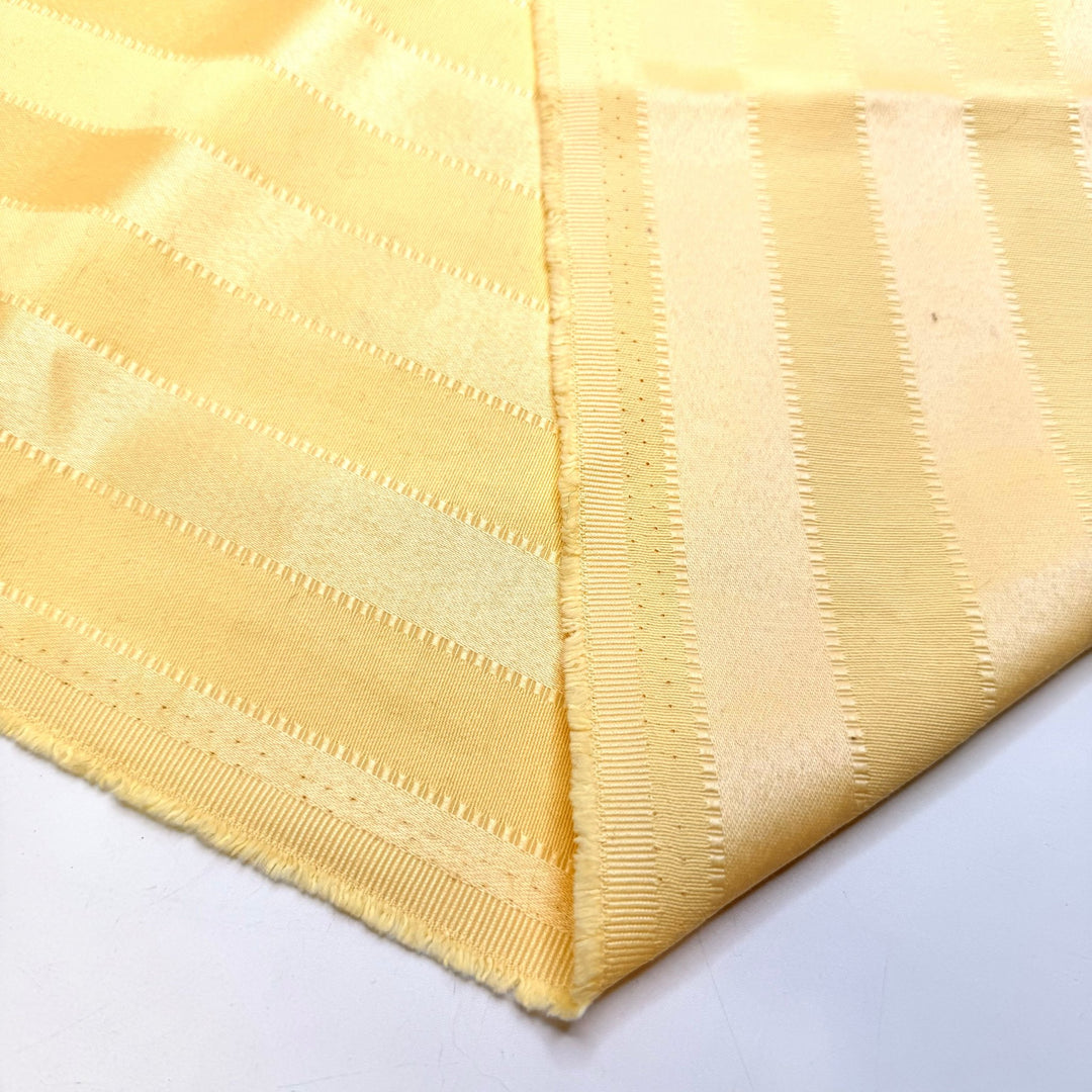 In My Disco Era - Cotton Blend Woven - Yellow Stripes - 2M Bundle - True Deadstock fabric Fabric by private - Sustainable Textile | FABCYCLE