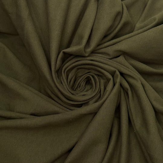 In My Eco Era - Rib Knit Rayon Blend Knit - Olive Green - 2M Bundle - True Deadstock fabric Fabric by private - Sustainable Textile | FABCYCLE