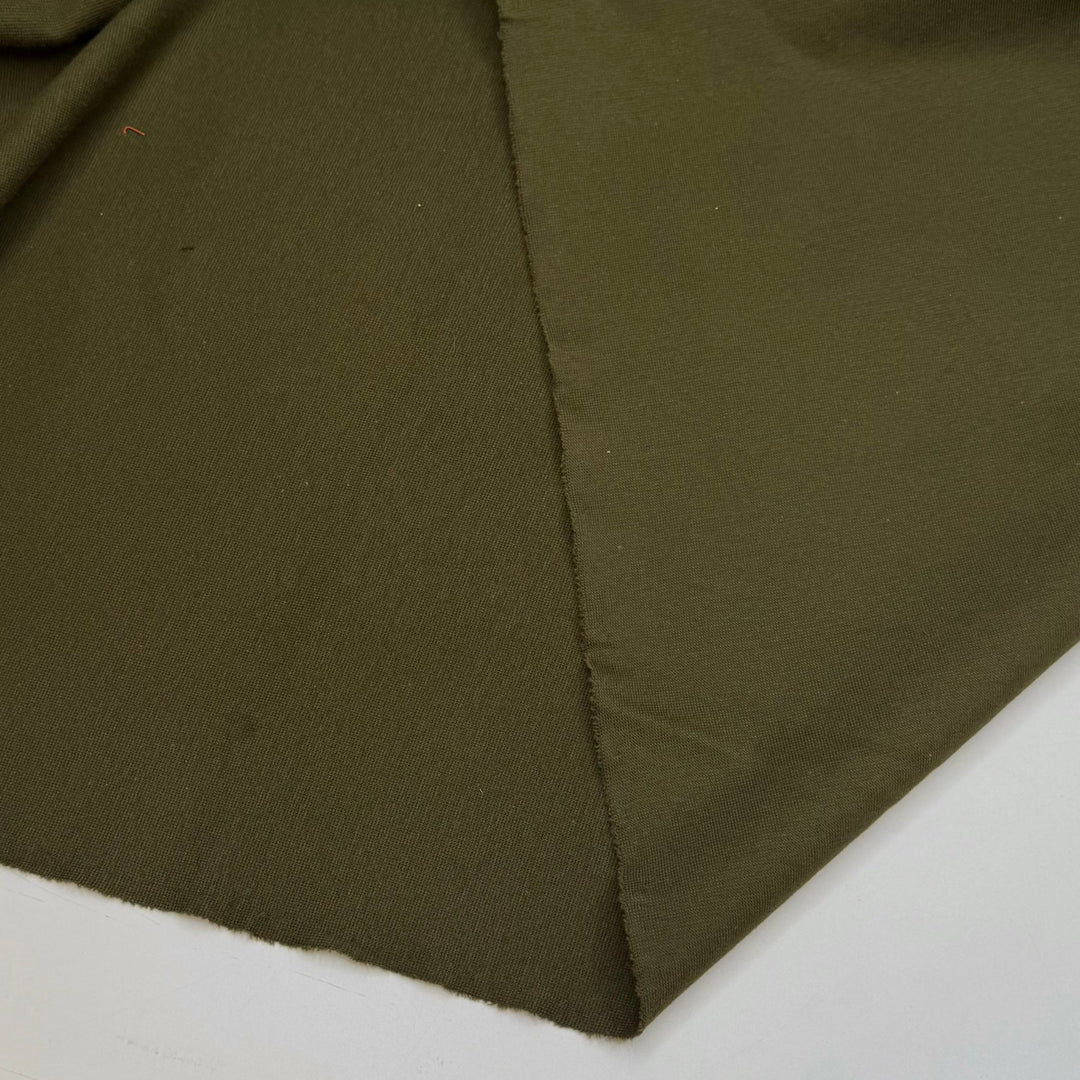 In My Eco Era - Rib Knit Rayon Blend Knit - Olive Green - 2M Bundle - True Deadstock fabric Fabric by private - Sustainable Textile | FABCYCLE