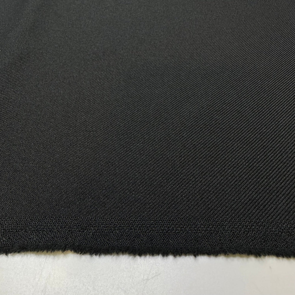 In The Dark Of The Night - Poly/Cotton Knit - Black - 0.9M Bundle - True Deadstock fabric Fabric by private - Sustainable Textile | FABCYCLE