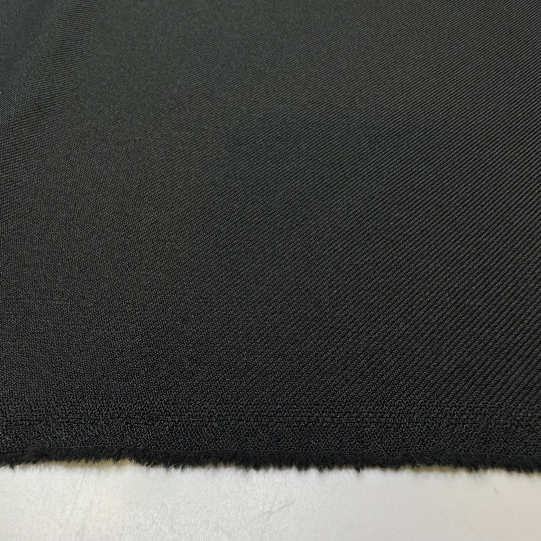 In The Dark Of The Night - Poly/Cotton Knit - Black - 0.9M Bundle - True Deadstock fabric Fabric by private - Sustainable Textile | FABCYCLE