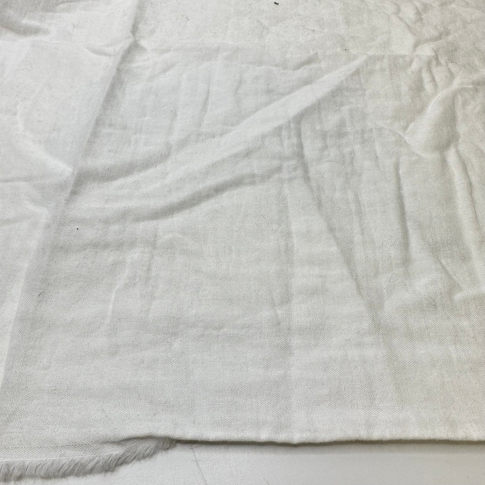 In The Midday - Double Weave Gauze Cotton Woven - White - 0.85M Bundle - True Deadstock fabric Fabric by private - Sustainable Textile | FABCYCLE
