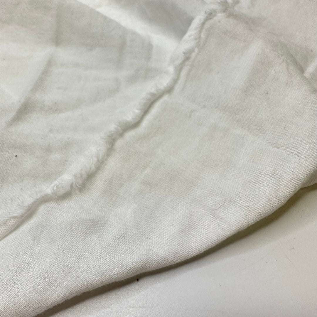 In The Midday - Double Weave Gauze Cotton Woven - White - 0.85M Bundle - True Deadstock fabric Fabric by private - Sustainable Textile | FABCYCLE