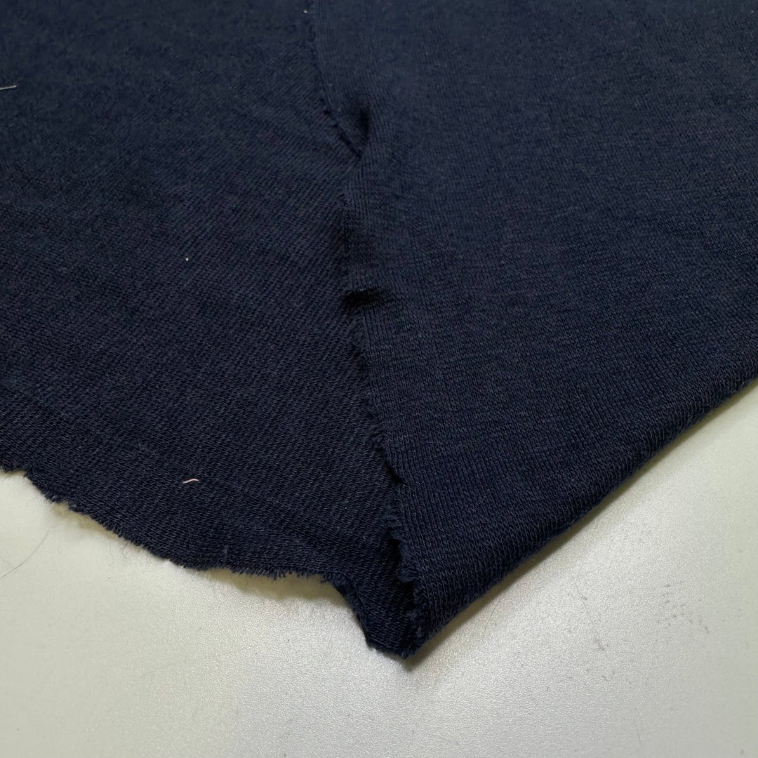 In The Navy - Rayon/Cotton Knit - Dark Navy - 1.4M Bundle - True Deadstock fabric Fabric by private - Sustainable Textile | FABCYCLE