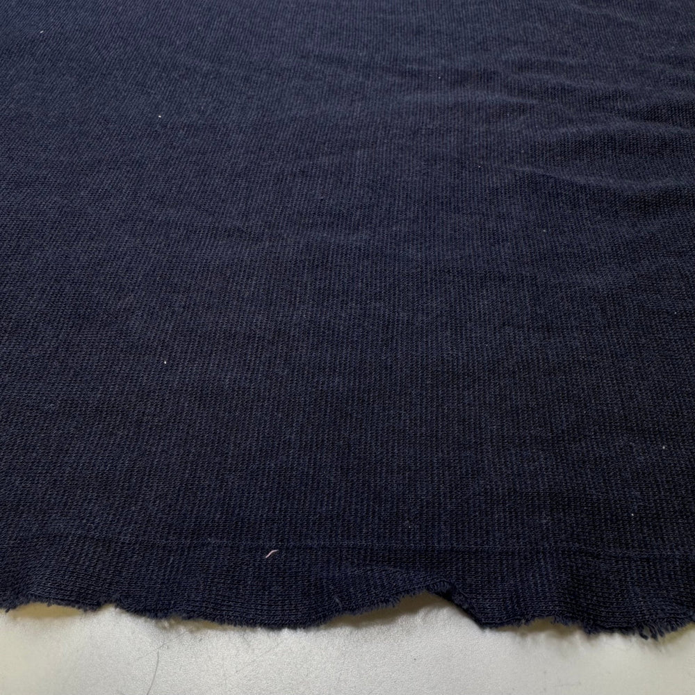 In The Navy - Rayon/Cotton Knit - Dark Navy - 1.4M Bundle - True Deadstock fabric Fabric by private - Sustainable Textile | FABCYCLE