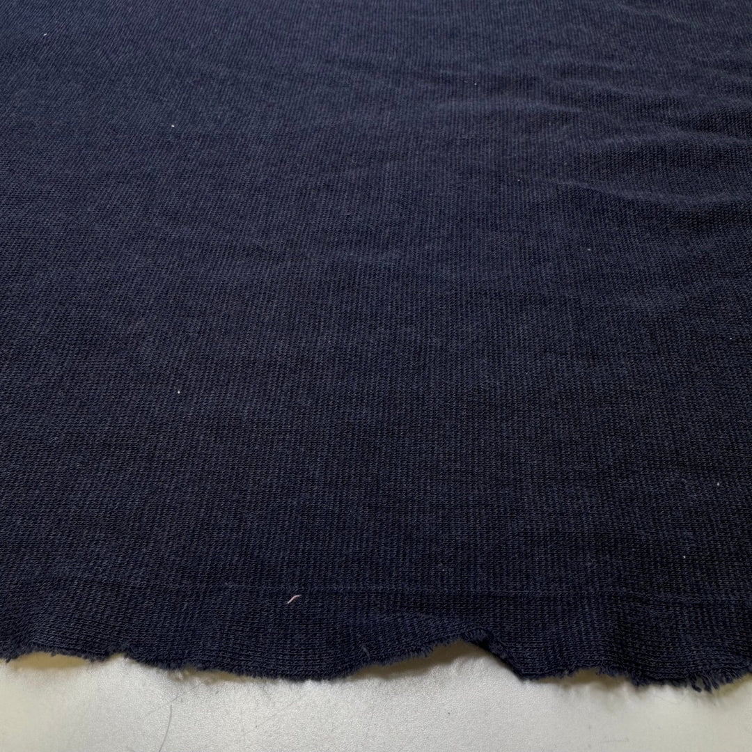 In The Navy - Rayon/Cotton Knit - Dark Navy - 1.4M Bundle - True Deadstock fabric Fabric by private - Sustainable Textile | FABCYCLE