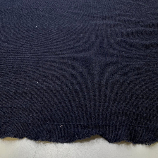 In The Navy - Rayon/Cotton Knit - Dark Navy - 1.4M Bundle - True Deadstock fabric Fabric by private - Sustainable Textile | FABCYCLE